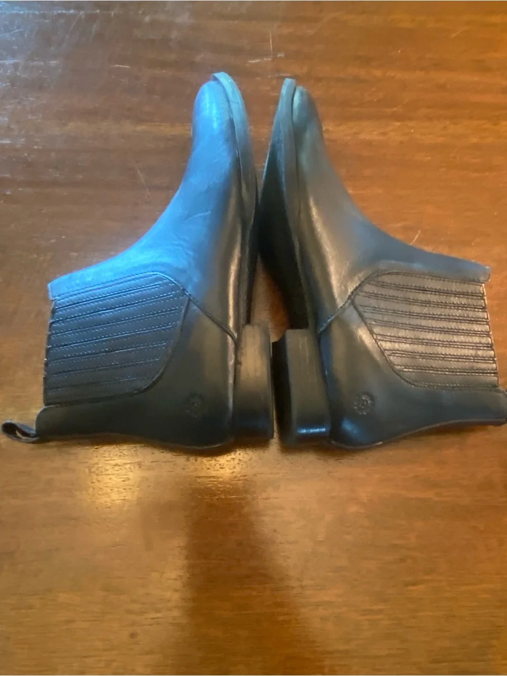 Jack Rogers Black Leather Chelsea Rain boots Boots women’s size 7 EUC